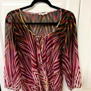 Black Rainn non stretch chiffon fabric